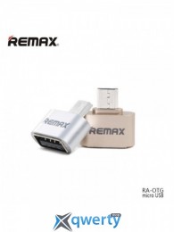 Переходник Remax RA-OTG USB(F) to microUSB(M) Gold