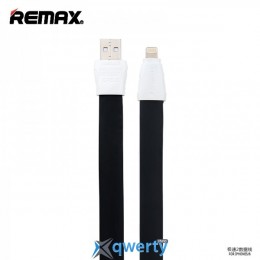 USB кабель Remax Flat Full Speed II Lightning 1.0м черный