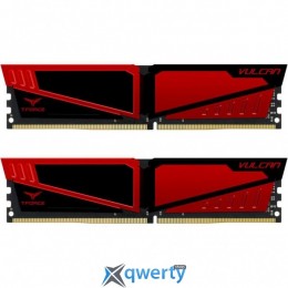 Team T-Force Vulcan DDR4-2400 8GB PC-19200 (2x4) Red HS (TLRED48G2400HC14DC01)