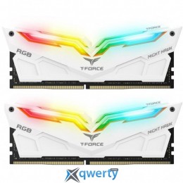 Team T-Force NightHawk DDR4-3000 16GB PC-24000 (2x8) White HS RGB LED (TF2D416G3000HC16CDC01)