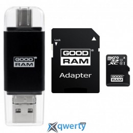 GOODRAM MicroSDHC 16GB UHS-I Class 10 + SD-adapter + Card reader Type-C (M1A5-0160R11)