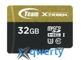 MicroSDHC 32GB UHS-I/U3 Class 10 Team Xtreem R90/W45MB/s + SD-adapter (TUSDH32GU303)
