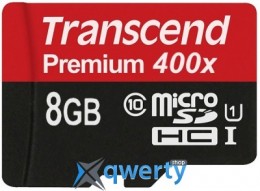 microSD Transcend 400X 8GB Class 10 (TS8GUSDCU1)