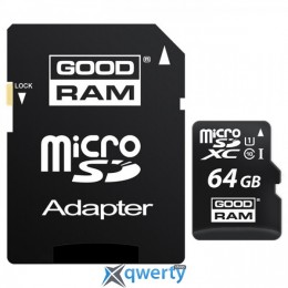 GOODRAM MicroSDXC 64GB UHS-I Class 10 + SD-adapter (M1AA-0640R11)