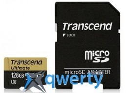MicroSDHC 128GB UHS-I/U3 Class 10 Transcend Ultimate R90/W60MB/s + SD-adapter (TS128GUSDU3M)