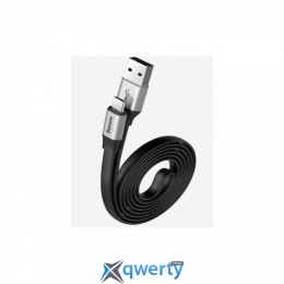 Baseus Nimble Portable Cable For Type-C 2A 1.2M Silver Black (CATMBJ-A0S)