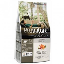 Pronature Holistic с индейкой и клюквой для взрослых кошек 5,44 кг