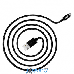 JUST Copper Micro USB Cable 1,2M Black (MCR-CPR12-BLCK)
