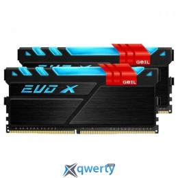 GEIL EVO X Stealth Black DDR4 3200MHz 16GB Kit 2x8GB XMP PC4-25600 (GEX416GB3200C16ADC)