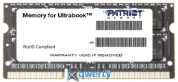 Patriot SODIMM DDR3-1333 4096MB PC3-10600 (PSD34G1333L2S)
