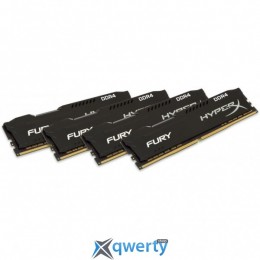Kingston DDR4-2666 65536MB PC4-21300 (Kit of 4x16384MB) HyperX Fury Black (HX426C16FBK4/64)