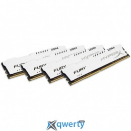 Kingston DDR4-2666 65536MB PC4-21300 (Kit of 4x16384MB) HyperX Fury WHITE (HX426C16FWK4/64)