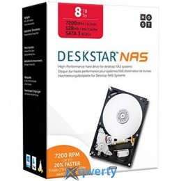 Hitachi (HGST) Deskstar NAS 8TB 7200rpm 128MB (0S04012 / KNAS800012872SWW) 3.5 SATA3