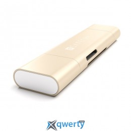 Satechi Aluminum Type-C USB 3.0 and Micro/SD Card Reader Gold (ST-TCCRAG)