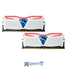 GeIL DDR4-2133 16GB PC4-17000 (2x8GB) Super Luce White-Red LED (GLWR416GB2133C15DC)