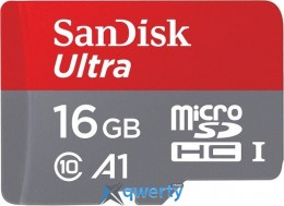 SanDisk 16GB microSDHC A1 C10 UHS-I U1 R98MB/s (SDSQUAR-016G-GN6MA)