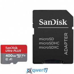 SanDisk 400GB microSDXC C10 UHS-I R100MB/s Ultra + SD (SDSQUAR-400G-GN6MA)