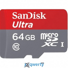 SanDisk 64GB microSDXC C10 UHS-I R80MB/s Ultra (SDSQUNS-064G-GN3MN)