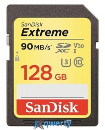 SanDisk 128GB SDXC UHS-I U3 R90/W60MB/s 4K Extreme (SDSDXVF-128G-GNCIN)