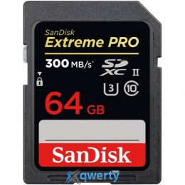 SanDisk 64GB SDXC C10 UHS-II R300/W260MB/s 4K Extreme Pro (SDSDXPK-064G-GN4IN)