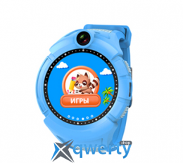 Детские умные сенсорные часы с GPS трекером Q200s/ Q610/ Q360 Голубые