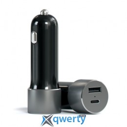 Satechi USB Car Charger with Type C Space Grey (ST-TCUCCM)