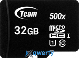 microSD Team 32GB Class 10 Black +SD адаптер (TUSDH32GCL10U03)
