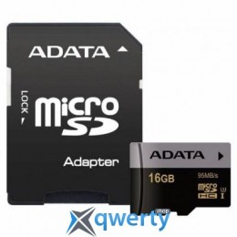 ADATA 16GB microSD class 10 UHS-I U3 V30 Premier Pro (AUSDH16GUI3V30S-RA1)