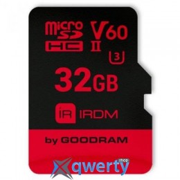 GOODRAM 32GB microSDHC UHS II V60 U3 IRDM (IR-M6BA-0320R11)