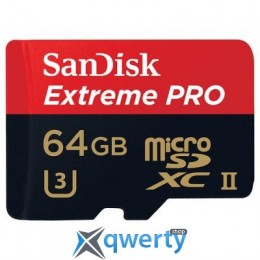 SANDISK 64GB microSD class 10 USH-II U3 (SDSQXPJ-064G-GN6M3)