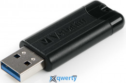 USB-A 3.2 64GB Verbatim PinStripe Black (49318)