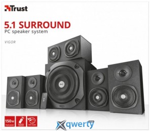 Trust Vigor 5.1 Surround Speaker System for pc Black (TR22236)