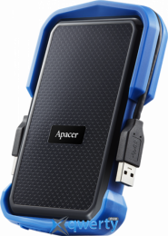 HDD 2.5 USB-A 3.2 Apacer AC631 Shockproof | Waterproof 2TB Black/Blue (AP2TBAC631U-1)