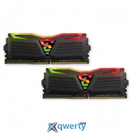 GeIL DDR4-3200 16GB PC4-25600 (2x8) Super Luce Black RGB Lite (GLC416GB3200C16ADC)
