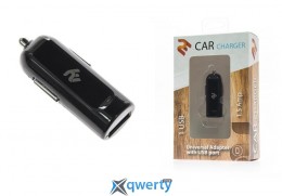 Автомобильное ЗУ 2E USB Car Charger 1.5A, black