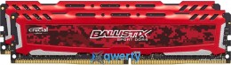 Micron Crucial Ballistix Sport DDR4-2666 16GB (2x8) PC4-21300 (BLS2C8G4D26BFSEK) Red