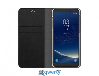 Samsung Flip Wallet Leather Cover для смартфона Galaxy A8 2018 (A530) Black (GP-A530KDCFAAA)