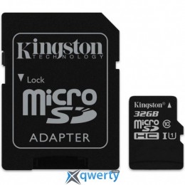 Kingston 32GB microSDHC C10 UHS-I R80MB/s + SD адаптер (SDCS/32GB)