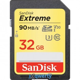 SanDisk 32GB SDHC UHS-I U3 R90/W40MB/s 4K Extreme (SDSDXVE-032G-GNCIN)