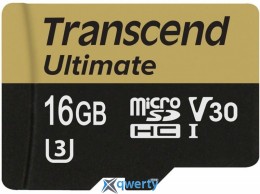 Transcend 16GB microSDHC C10 UHS-I U3 R95/W60MB/s SD адаптер (TS16GUSDU3M)