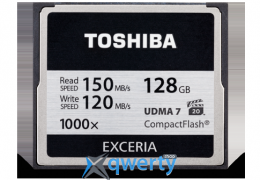 TOSHIBA Compact Flash 128 Gb 1000x (R150, W120MB/s) (CF-128GTGI(8)