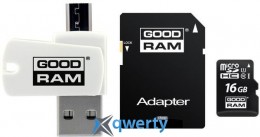 GOODRAM microSDHC 16GB Cl10 UHS I All in One +OTG reader (M1A4-0160R11)
