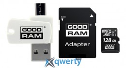 GOODRAM microSDXC 128GB Cl10 UHS I All in One+OTG reader (M1A4-1280R11)
