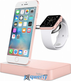 BELKIN Charge Dock iWatch + iPhone, rose-gold (F8J183vfC00)