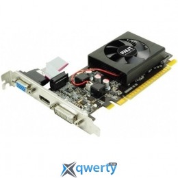 Palit PCI-Ex GeForce GT 610 1GB GDDR3 (64bit) (810/1070) (VGA, DVI, HDMI) (NEAT6100HD06-1196F)