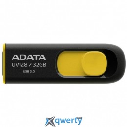 ADATA 32GB UV128 Black-Yellow USB 3.0 (AUV128-32G-RBY)