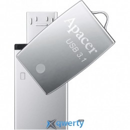 Apacer 16GB AH750 Silver USB 3.1 OTG (AP16GAH750S-1)