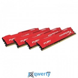 Kingston DDR4-2933 32GB PC4-23500 (4x8) HyperX Fury Red (HX429C17FR2K4/32)