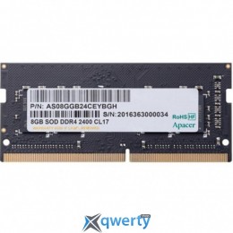 APACER SODIMM DDR4 2400MHz 8GB PC-19200 (AS08GGB24CEYBGH)