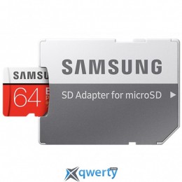 Samsung 64GB microSDXC C10 UHS-I R100/W30MB/s PRO Endurance + SD адаптер (MB-MJ64GA/RU)